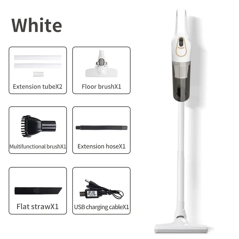 Cordless Stick Vacuum Cleaner 12000Pa Powerful Suction Vertical Handheld Wireless Car & Home Vac for Carpet, Hard Floor & Pet