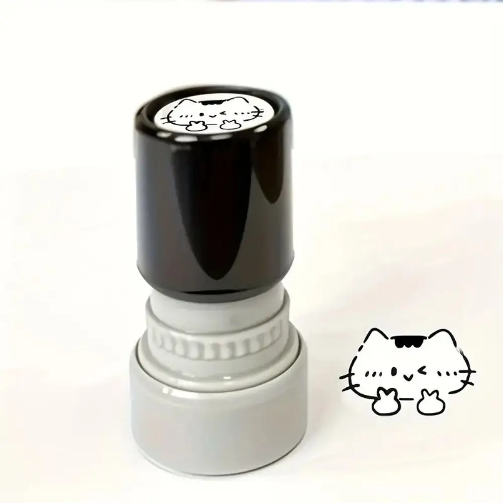 11Styles Black Cat Stamp Cat Designs Animal Shape Kitten Stamp Diary Collage Clean Imprints Cartoon Stamps Journal Decoration view 5