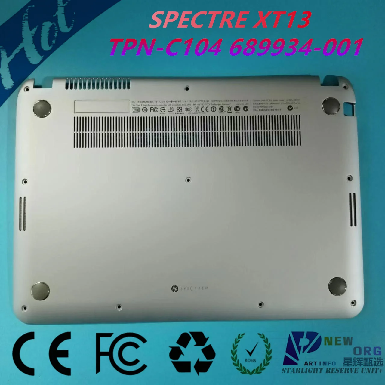 

Laptop Bottom base for HP SPECTRE XT13 XT PRO13 13-2000 13-B000 TPN-C104 series SLIVER 689934-001