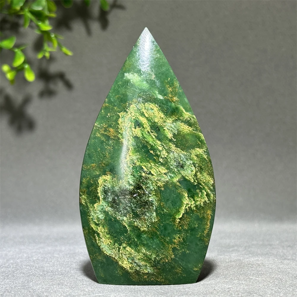 Torche de forme libre émeraude naturelle, guérison spirituelle, méditation, Reiki, sorcellerie, énergie, maison, bureau, Feng Shui, décoration, cadeau