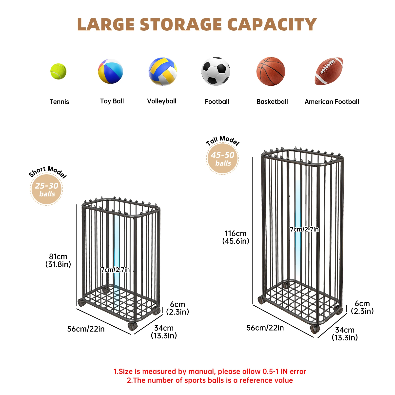 Basketball, Football, Tennis R - огляд і ціна Sports Equipment Storage Rack