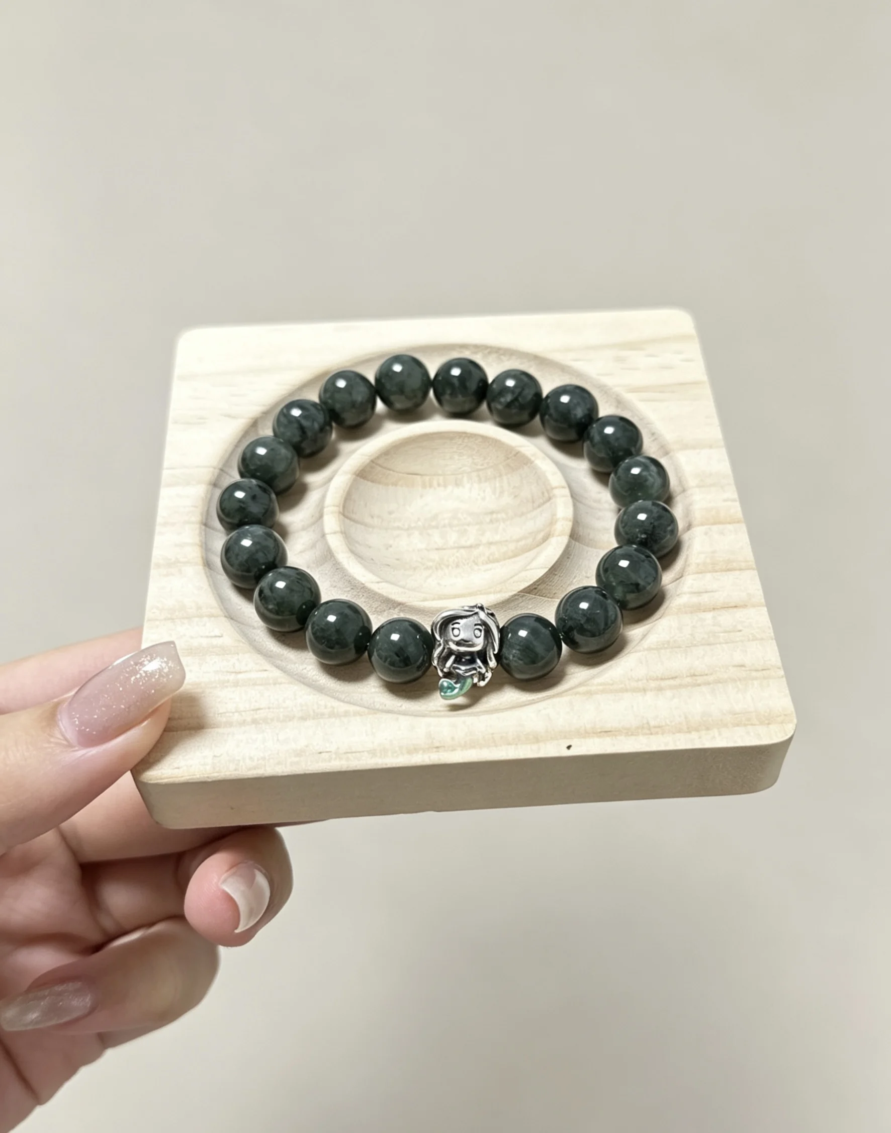 

Pan Family Green Crystal Mermaid Beaded Bracelet - Exclusive Design Version