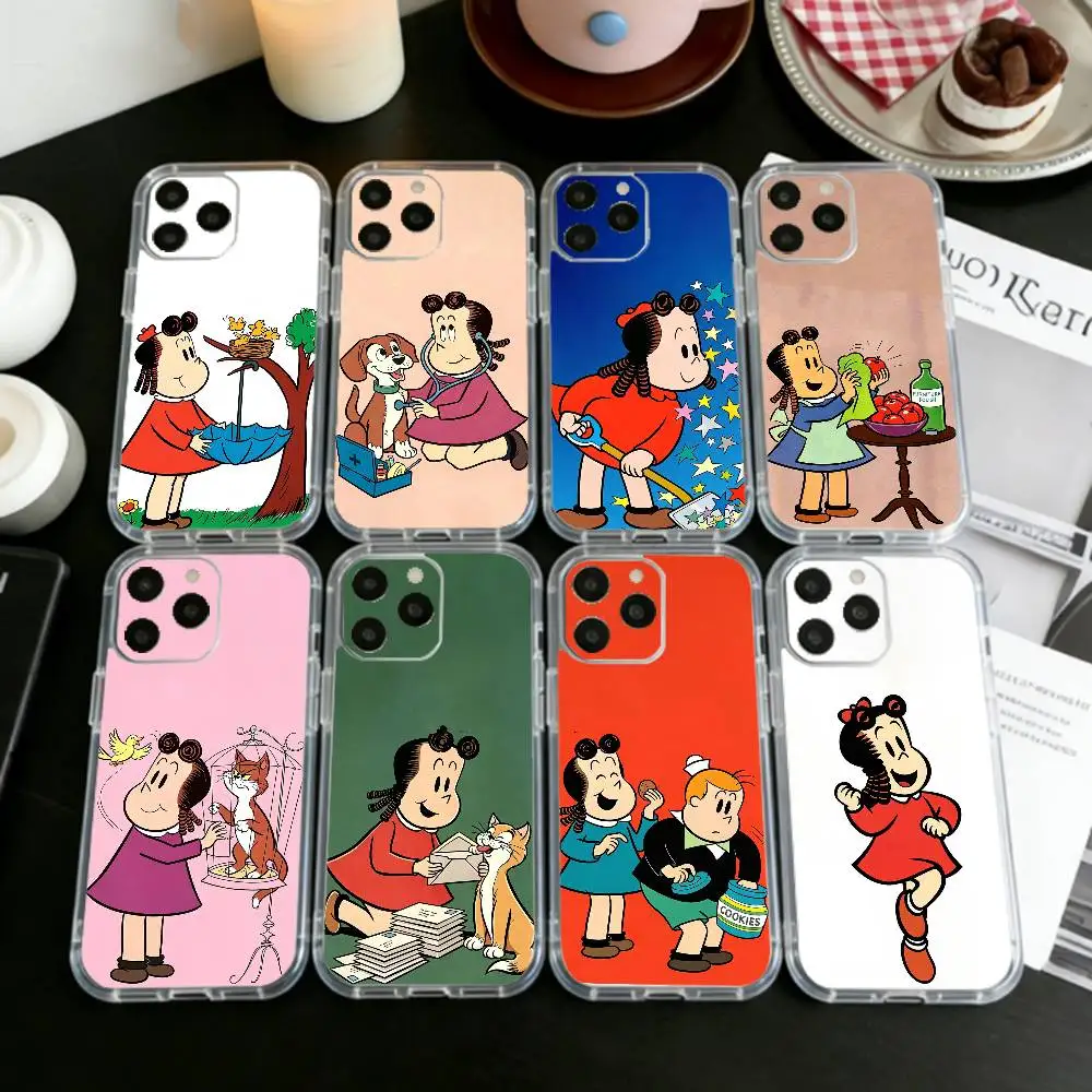 Cartoon The Little Lulu Show   Phone Case For iPhone 17 16 15 14 13 12 11 Mini Pro Max Plus Transparent Cover