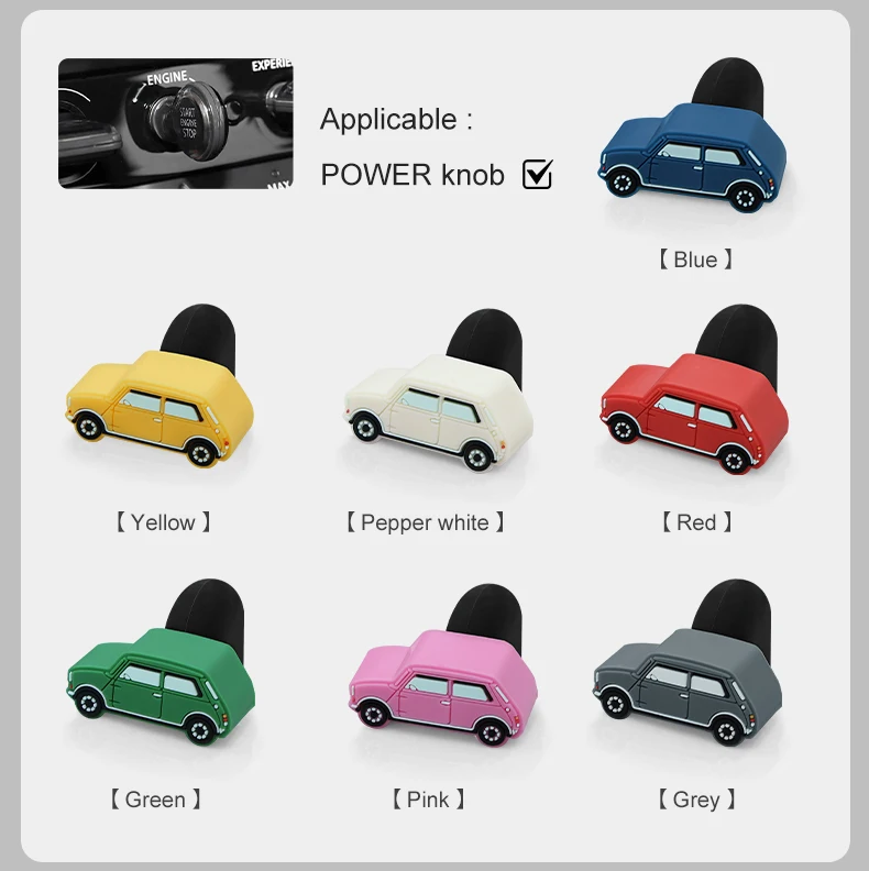 Silikon-Schutzabdeckung für die Mittelkonsole des Mini Cooper J01 F05 F65 F66 U25 F67, Zierstück für den Start-Stopp-Knopf – Detail 13