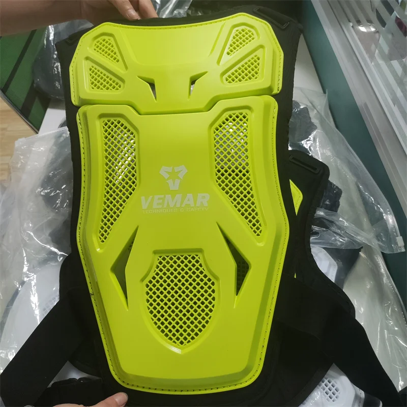 VEMAR Durable Men's Off-Road Riding Motorcycle Armor Vest - Ventilated Motocross Chest and Back Protector Gear
