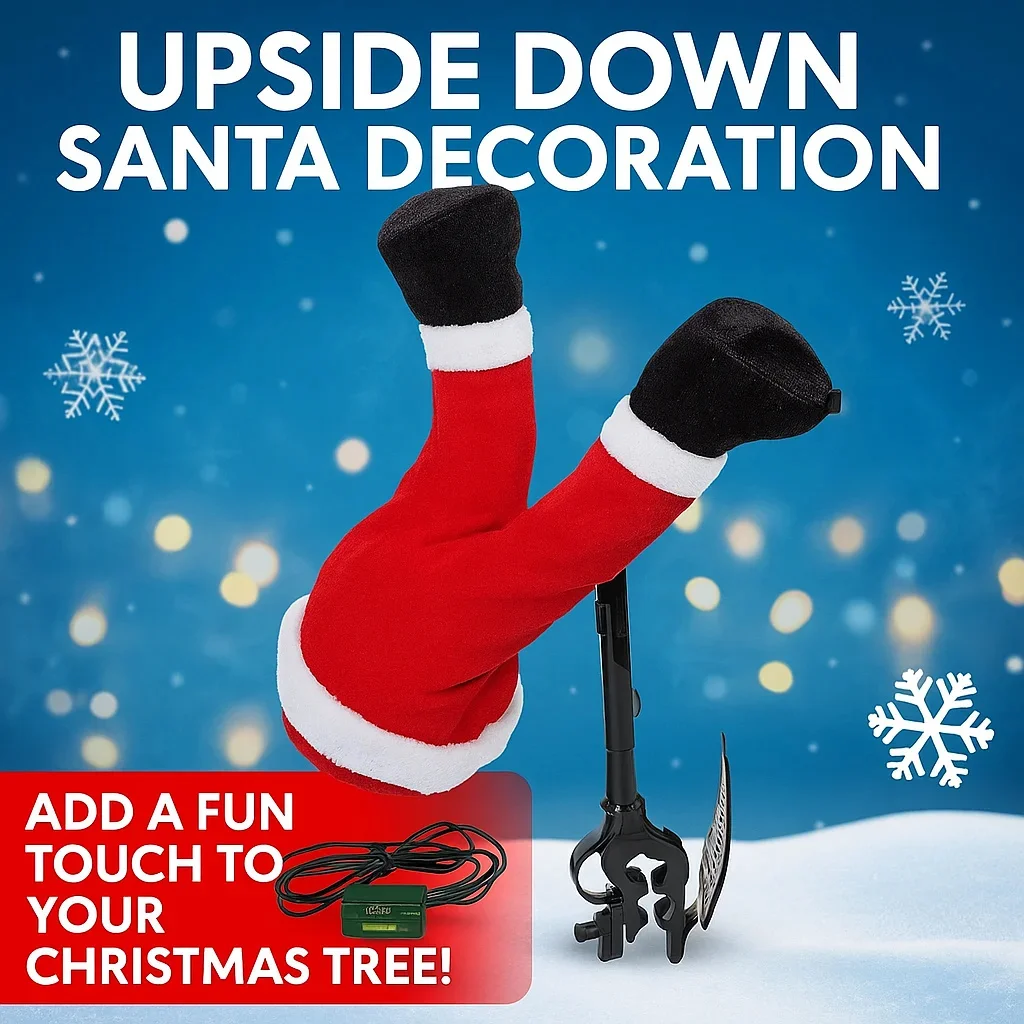 

Забавные электрические штаны эльфа с ногами Санта-Клауса, украшение для рождественской елки, креативное рождественское украшение, подвесная качающаяся витрина