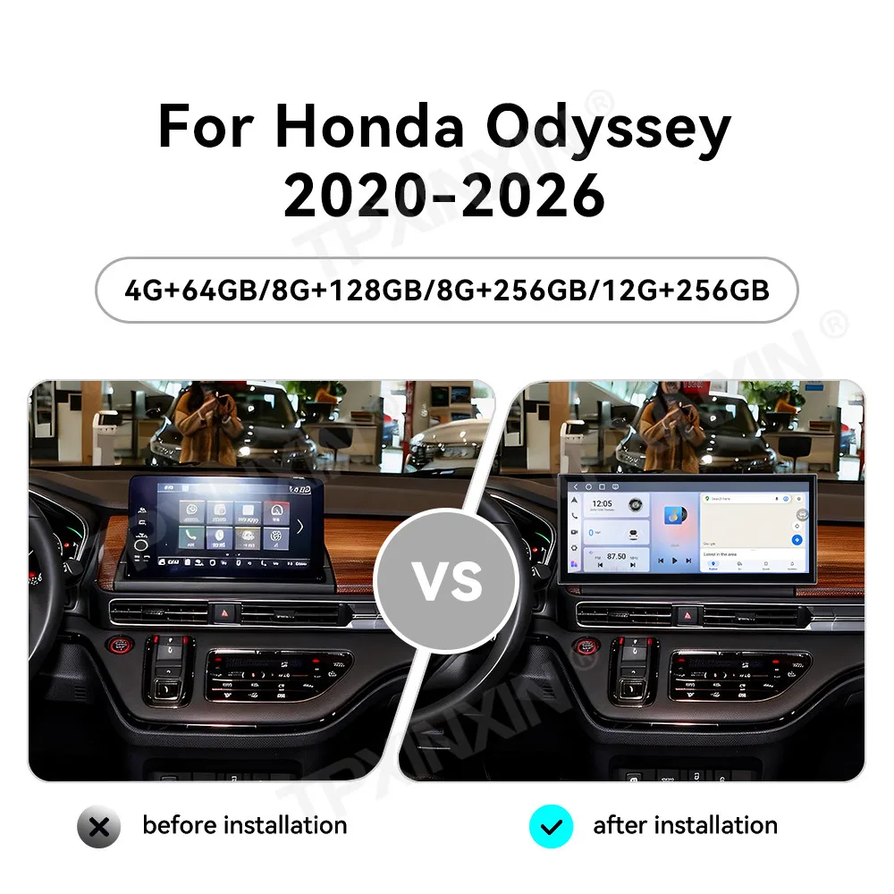 

15.8" Android 15 Car Radio For Honda Odyssey 2020-2026 Car Multimedia Video Player GPS Navigation Carplay Head Unit 4G BT Screen