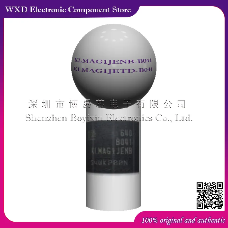 

KLMAG1JENB-B041 KLMAG1JETD-B041 EMMC version 5.1 16GB 153 balls Font library Silicone shell