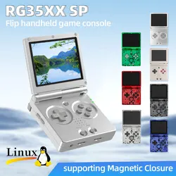 ANBERNIC RG35XXSP 3.5'' IPS Screen Flip Handheld Console Linux System HDMI-compatible TV Output 64G 5500 Games Pre-installed