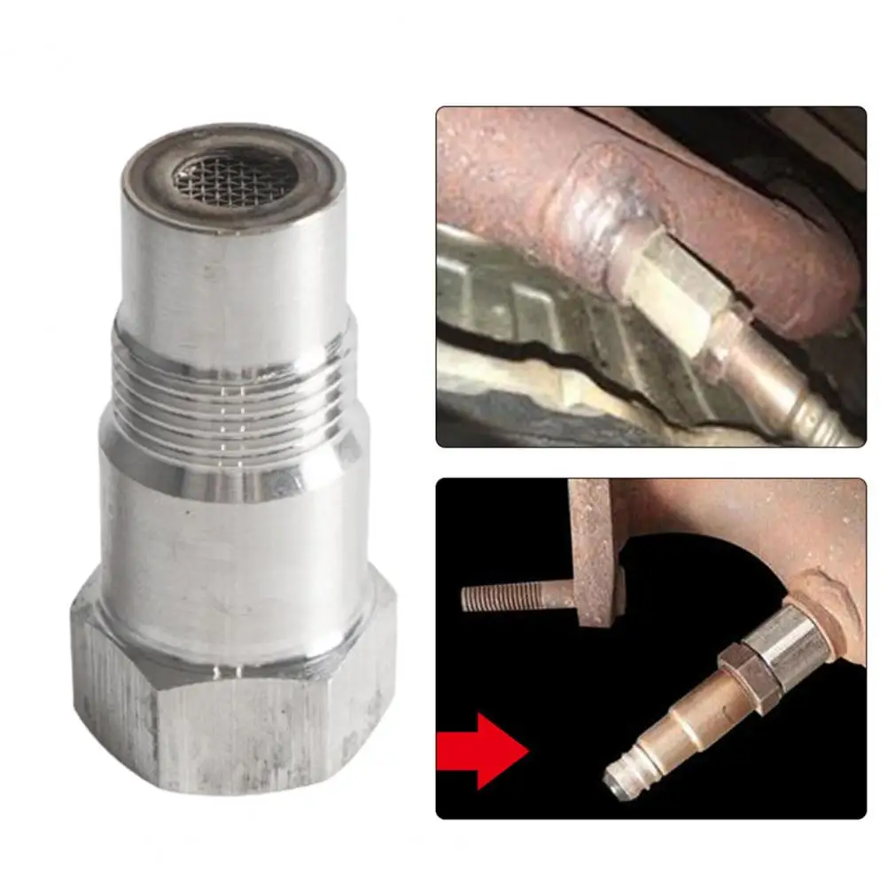 

Stainless Steel Extension Fitting with Filter Screen M18x1.5 Oxygen Sensor Adapter 1.8 Inch Thread Reducer Coupling Adapter