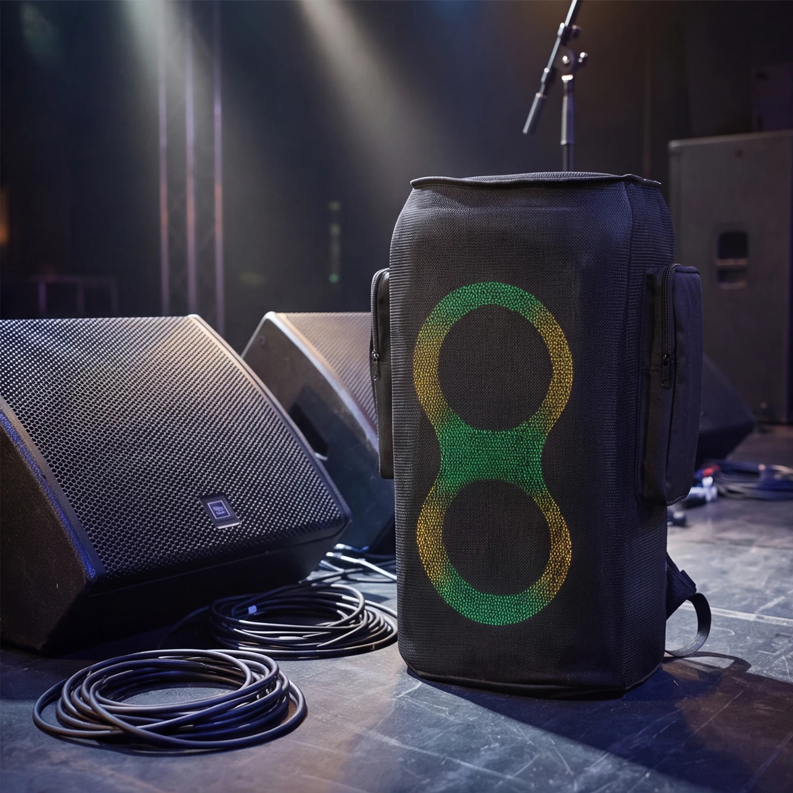 Protective Carrying Cover for PARTYBOX 110/120 with Microphone​ & Accessories Pocket Multi-Window Zipper Design