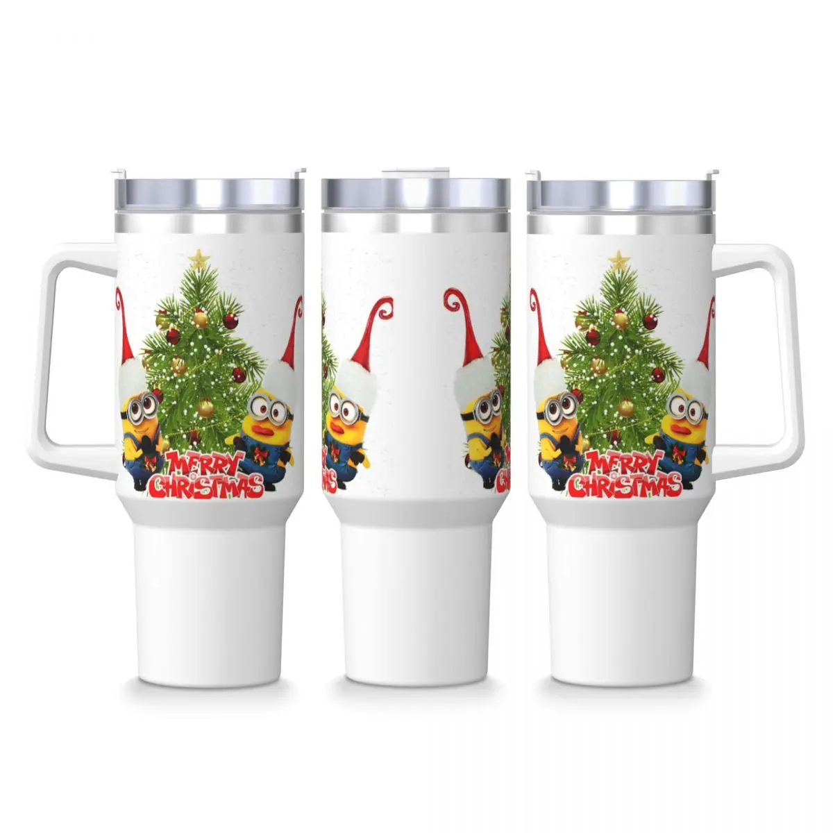 

Stainless Steel Tumbler Cute Minions Cartoon Car Mugs With Straws Yellow Big Eyes Cold Drink Water Bottle Large Thermal Mug