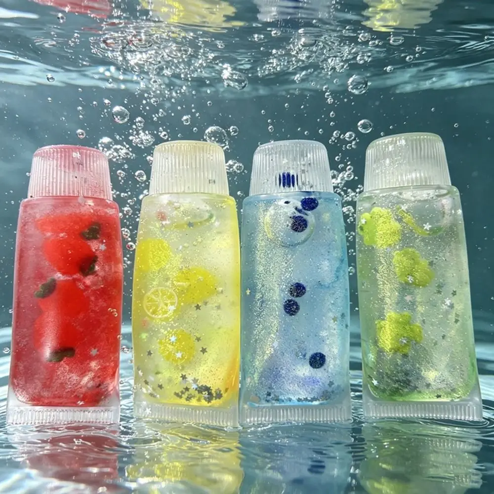 

Glitter Fruit Toothpaste Squishy Toy Shapeable Non-Bounce Facial Cleanser Fidget Sensory Pinch Squishy Toy Birthday Gift
