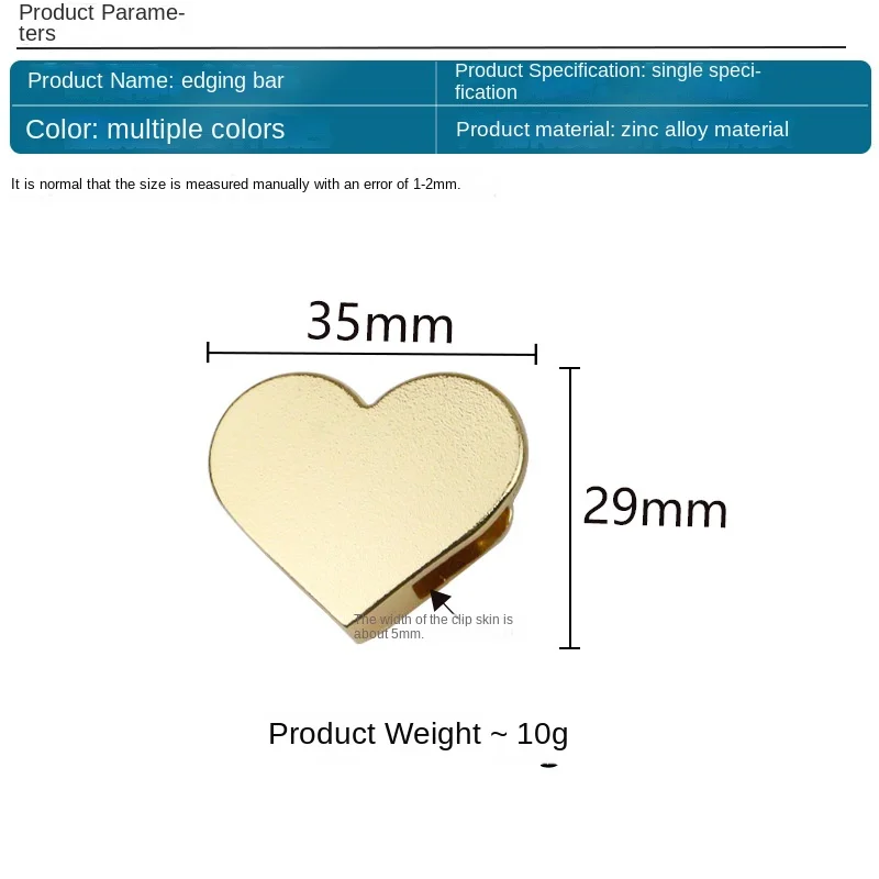 29x35mm Book Alloy Parts Handbag DIY Accessories Bag Heart Corner Protector