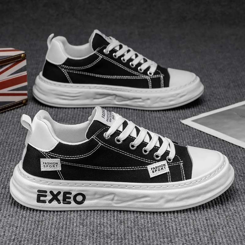 

Мужская парусиновая обувь, летняя дышащая спортивная обувь на плоской подошве с низким берцем, модная повседневная обувь с круглым носком, резиновая подошва, Zapatos Casuales