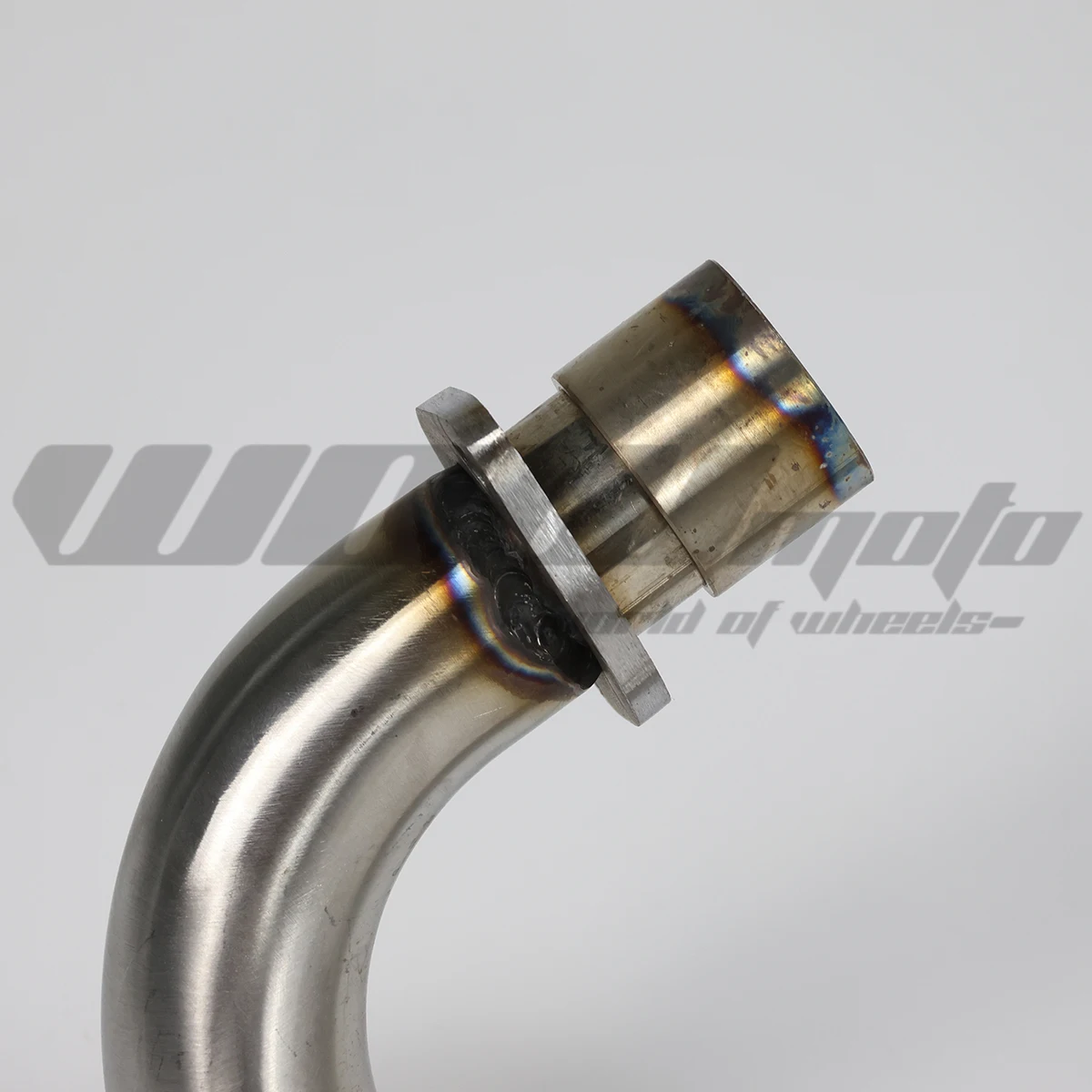 Upswept Exhaust For CT70 & Dirt Pit Bike | K0 Style Large Bore Chrome Steel With Heat Shield | Performance Upgrade Exhaust Syste
