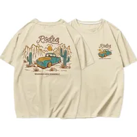 Rodeg Western Love Tenderly Printed Romantic Desert WomanT Shirt Fashion Cartoon T-Shirts Streetwear Summer Casual Tops