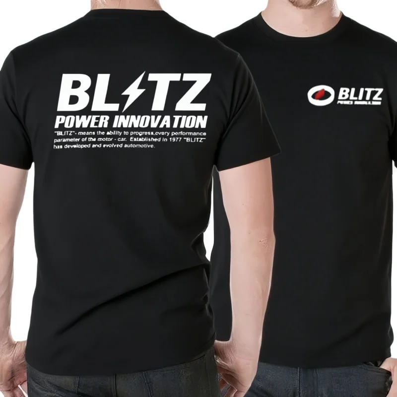 BLITZ-Camiseta Cultural de manga corta, camiseta del equipo Circular de carreras costeras japonesas de marca clási
