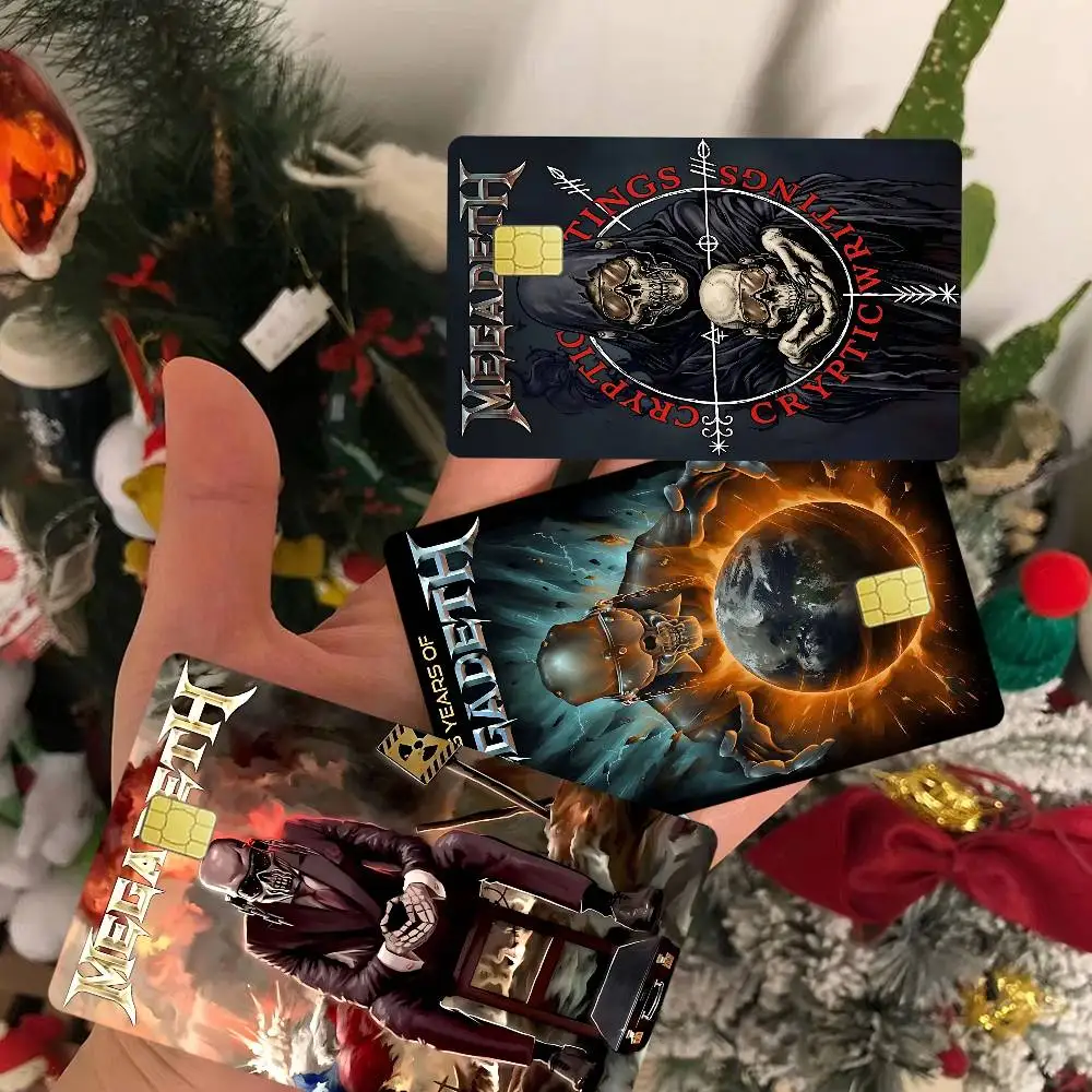 Rock Metal Band M-Megadeth 100% Hot Sale Amine Credit Debit Bank Card Bus Card Film Skin Sticker