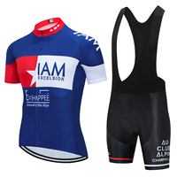 Cycling Jersey 2024 IAM Men Summer Short Sleeve Cycling Set Breathable Racing Sport MTB Bike Jersey Cycling Clothing Suit