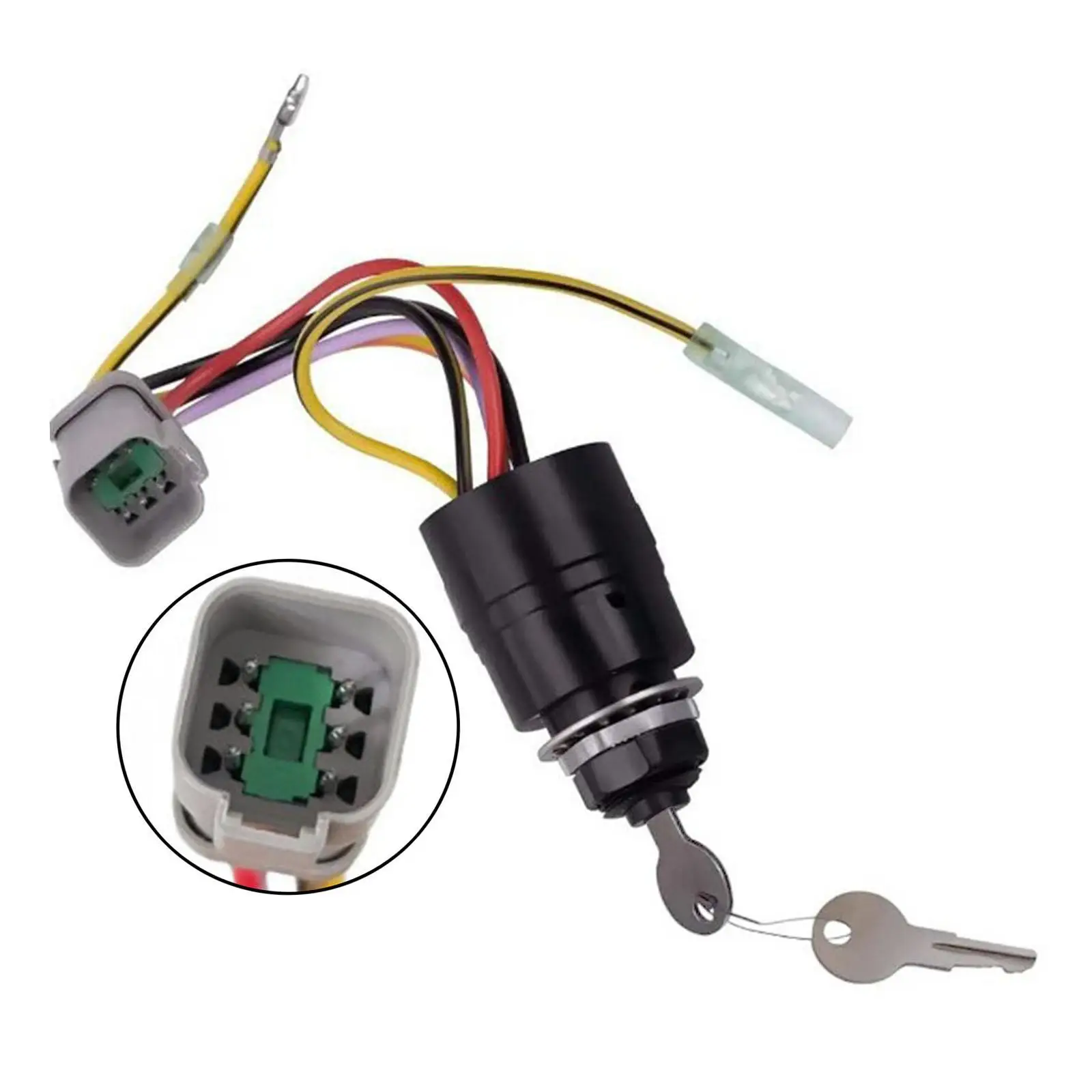 

3 Position Key Starter Switch 129572 Ignition Device with Metal PP Build for Boat Motor Control Box