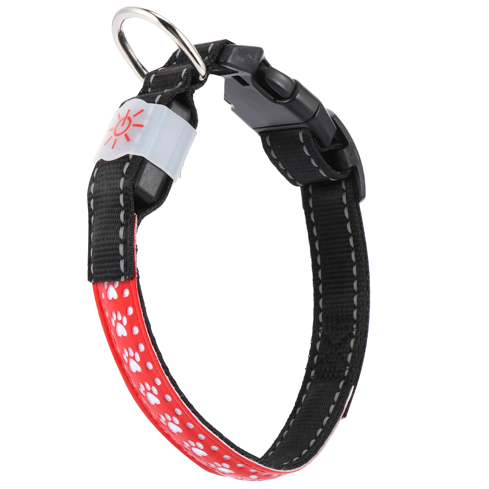 

1pc Glow Adjustable Nylon Webbing LED Dog Collar For Pet Light Modes Pet Supplies Durable Dog Collar Fashion