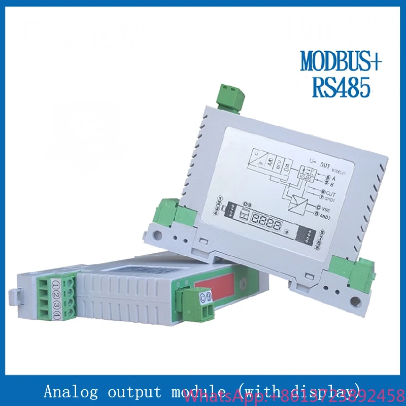 

Digital Tube Display Modbus Rtu RS485 Control Analog Output DA Module 4-20ma/0-5V/0-10v