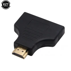 1080P HDMI-compatible Port Male to 2 Female 1 In 2 Out Splitter Cable Y Splitter Adapter for HD LED LCD TV 30cm
