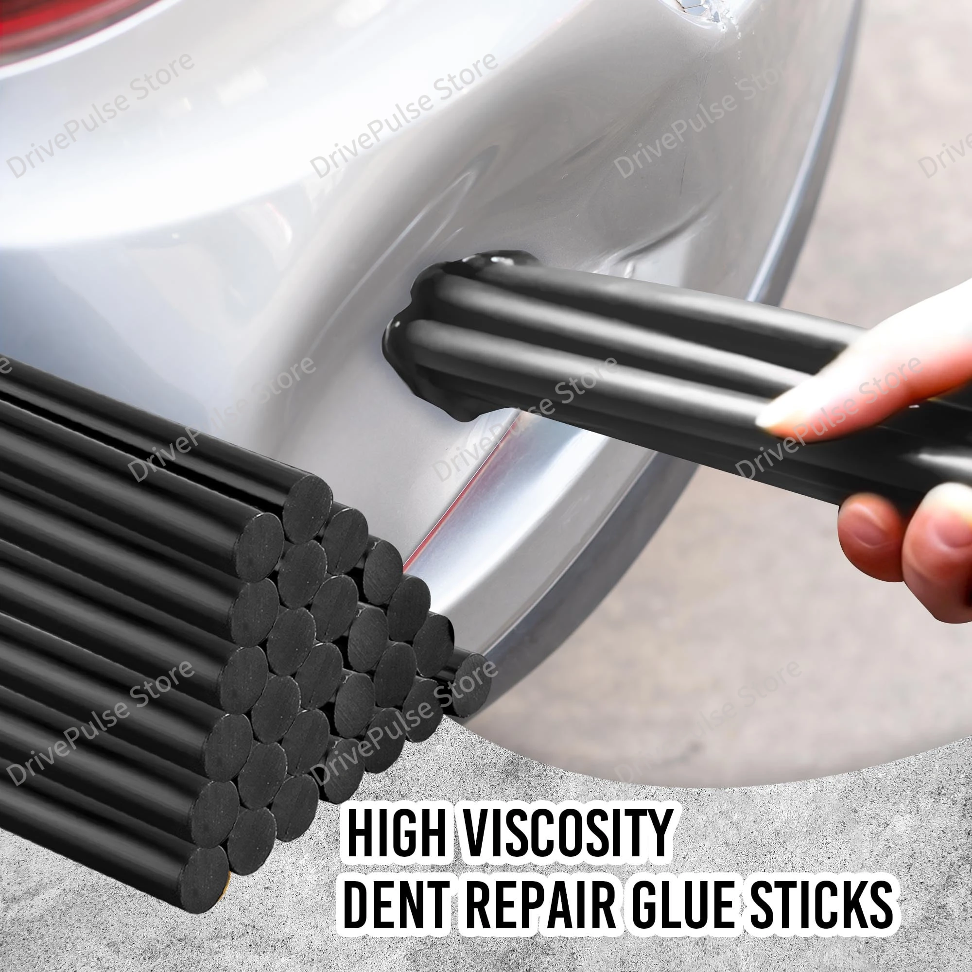 Paintless Dent Repair Glue Sticks, Quick Removal No Residue for Hail Damage & Door Dings, Auto Repair Tool