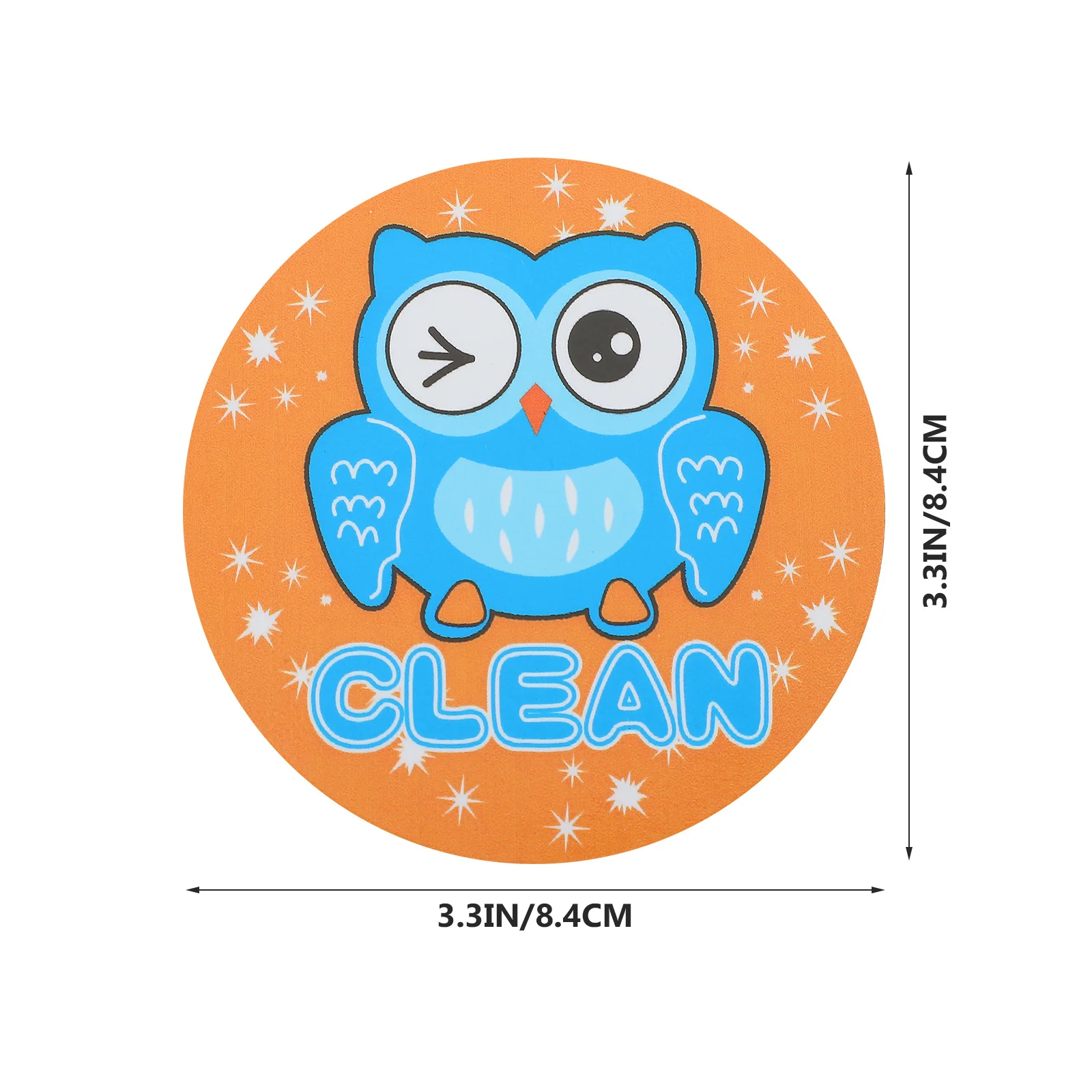 مغناطيس غسالة الصحون علامة قذرة نظيفة مؤشر مغناطيسي مزدوج الجوانب نمط كرتوني اكسسوارات المطبخ مكتب المنزل #3