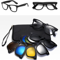 Prescription Sunglasses Women 5 Color Polarized Clip on Sunglasses Multifocal Near and Far Myopia Clip-on Sunglasses 2205
