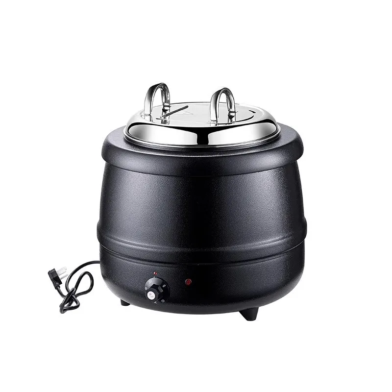 

Commercial 304 stainless steel buffet electronic warm soup pot 13L thermal insulation porridge pot hotel electric heating soup