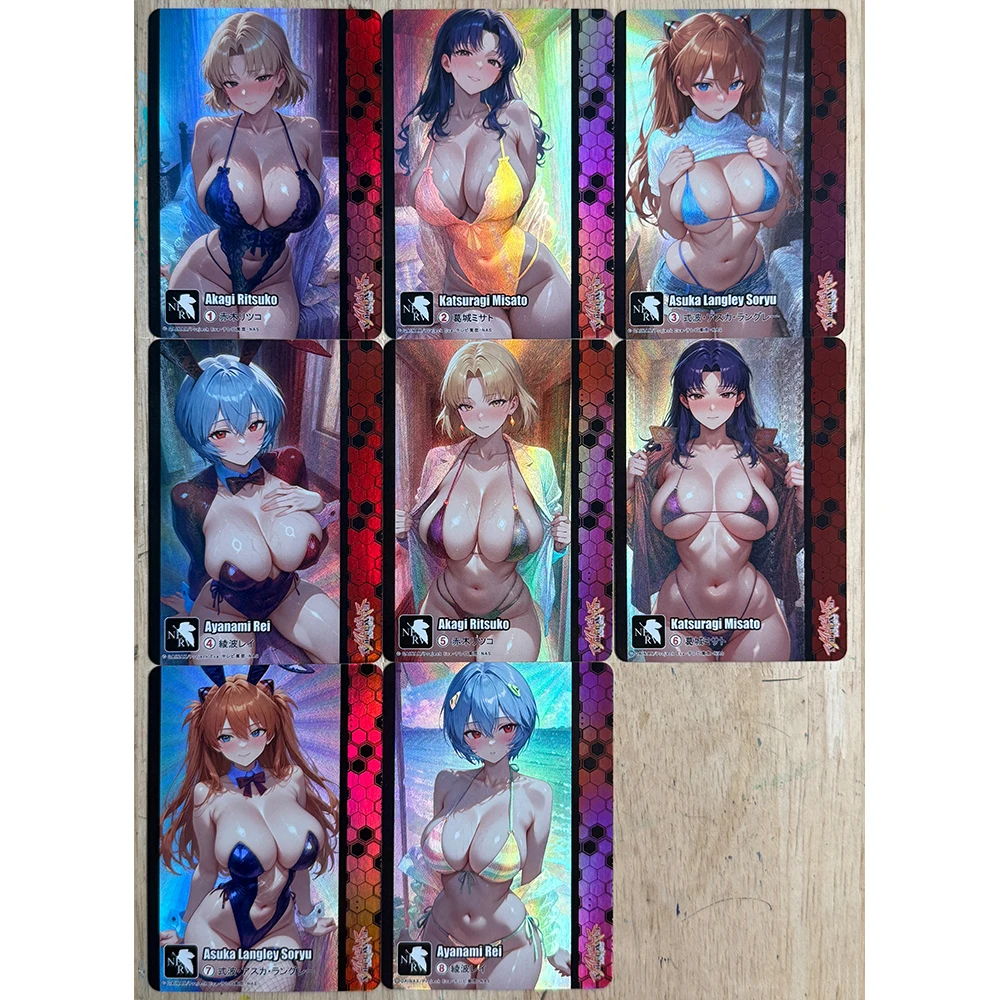 Anime Weiss Schwarz DIY ACG Hoshino Ai Arima Kana Ayanami Rei Asuka Langley Soryu Collectible Cards Toys for Boys Birthday Gift