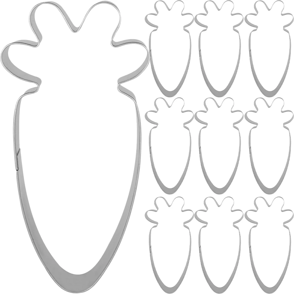 

10pcs Stainless Steel Cookie Cutters Rabbit Shape Reusable Baking Tools Easter Cookies Mold Chocolate Kitchen Barware