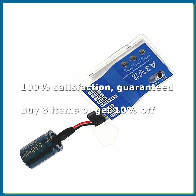 3 Axis Gyro A3 V2 Flight Controller Stabilizer for RC Airplane Fixed-Wing Copter Aircraft Model Parts Enhanced Stability-A32R
