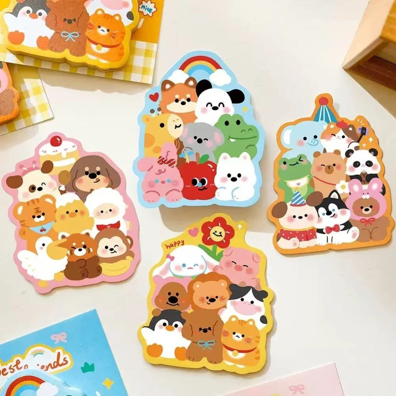 Office School Supplies Ins Cartoon Animal Jenga Notes Student Cute Pet Decoratio High Looking Message Times Posted Kawai Lovely