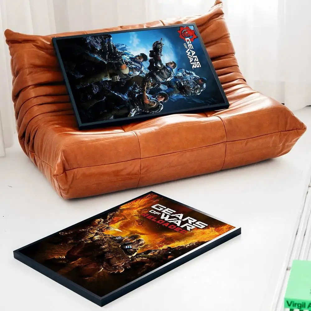 G-Gears Of W-Wars Poster Print Canvas Pictures Home For Living Room And Bedroom Wall Modern Decor Frameless Painting