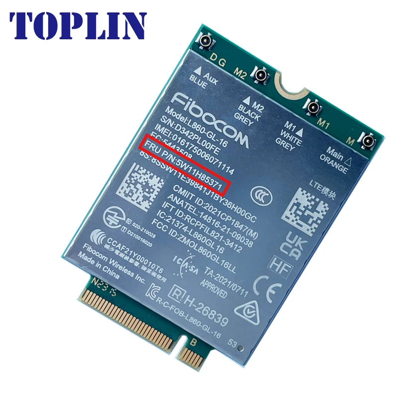 Módulo L860-GL-16 XMM 7560R + 4G LTE FRU 5W11H85371 para ordenador portátil ThinkPad X1 de 10. ª generación