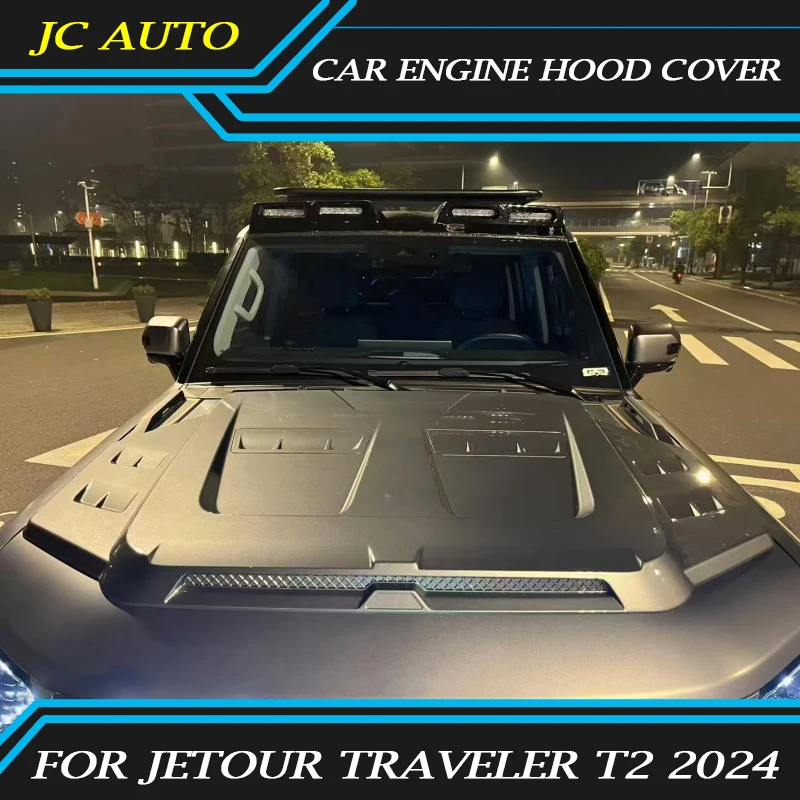 Fit for JETOUR Traveler T2 Car Large Engine Hood Hood Cover Modified Personalized Hood Decorative Cover Car Exterior Accessories