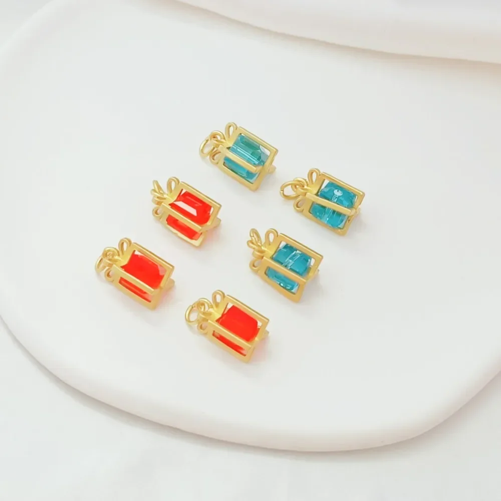 

Золотой аксессуар в древнем стиле, подарочный кулон, инкрустированный кристаллом, ювелирный браслет, DIY медный матовый золотой ювелирный материал, кулон