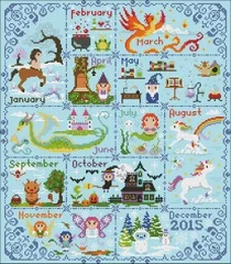 Cotton self-matching cross stitch Cross stitch RS cotton comes with Magical biological calendar