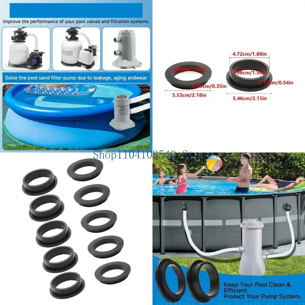 02DC Complete Pool Pumps Seal Replacement With 11412 11228 L-Shape O-Rings Gasket For Sand Filter Pumps Motor
