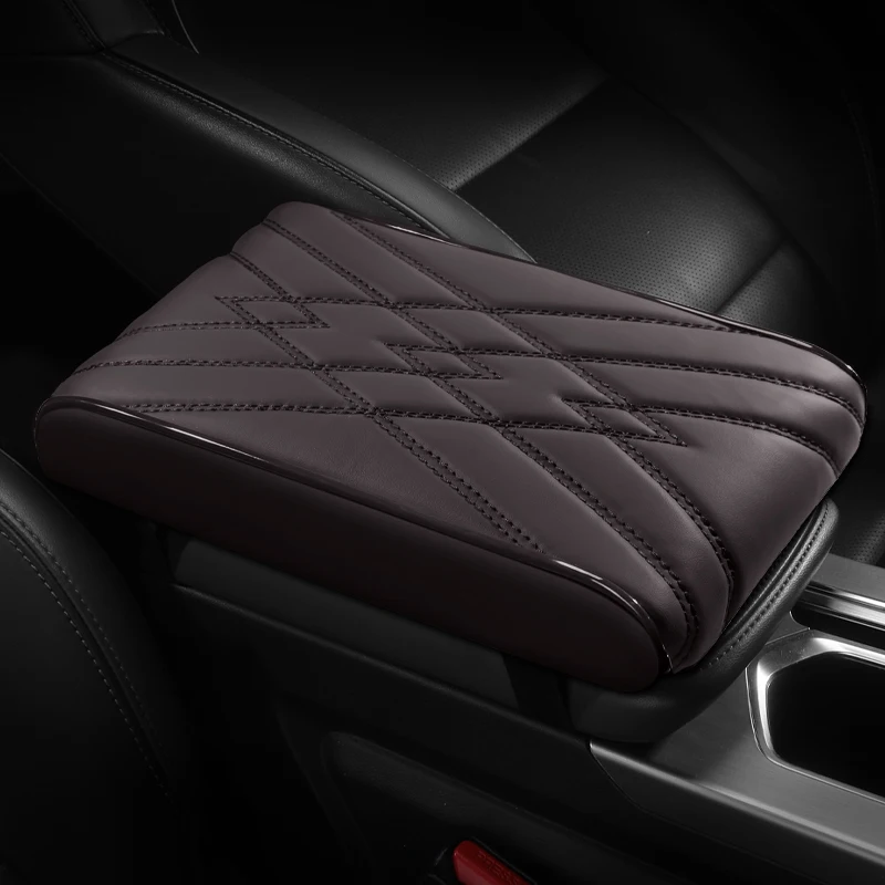 Nappa Leather Center Console Armrest Box Mat Pad Cover for Subaru BRZ XV Outback Legacy Forester Tribeca Car Accessories