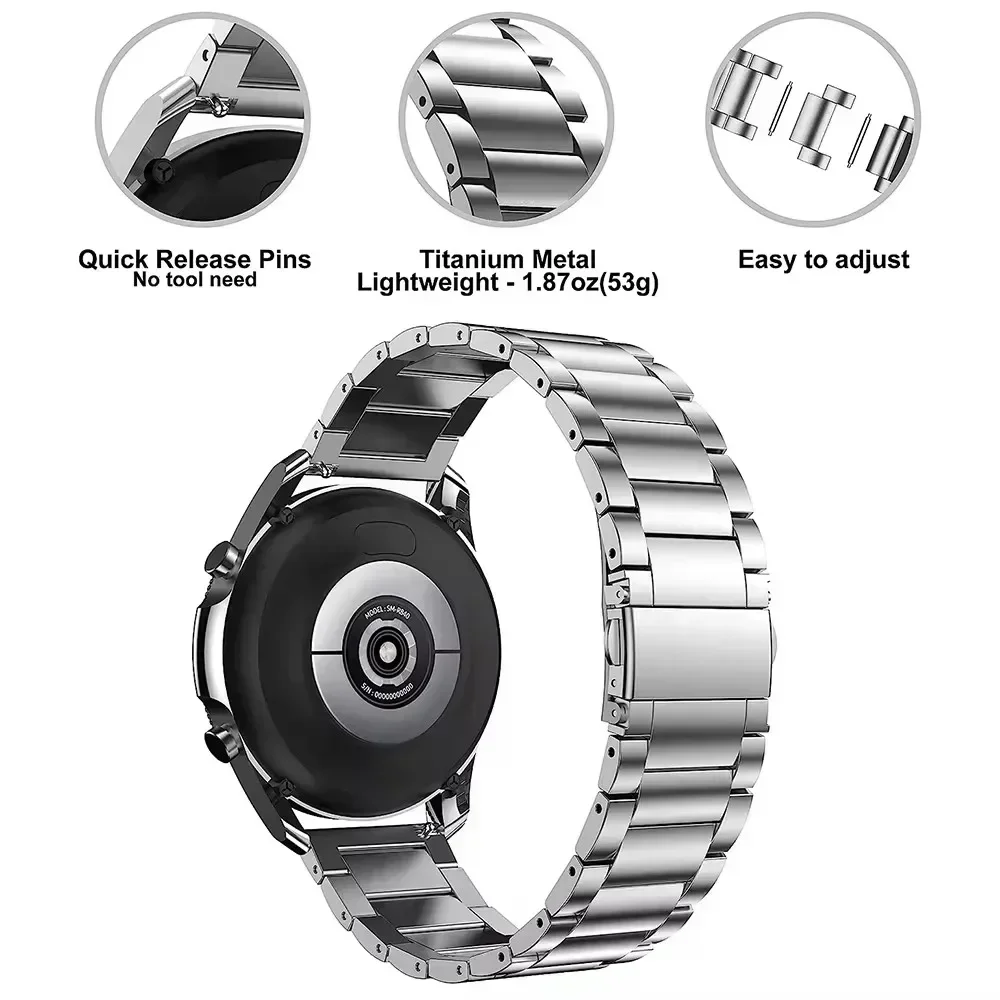 Titanium Metal Watchband Strap For Fossil Band GEN 6 5 5E 44mm GEN 5 LTE 45mm/Carlyle/Julianna HR 22mm Bracelet Luxury Wristband