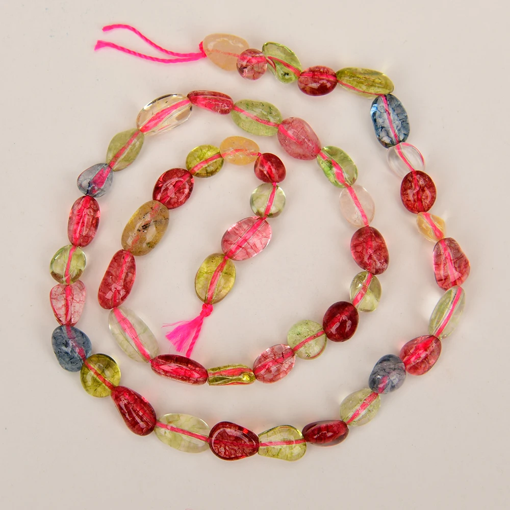 

APDGG 5 нитей 6x8 мм натуральный кристалл гладкий самородок свободные бусины 15,5 "нить для изготовления ювелирных изделий своими руками