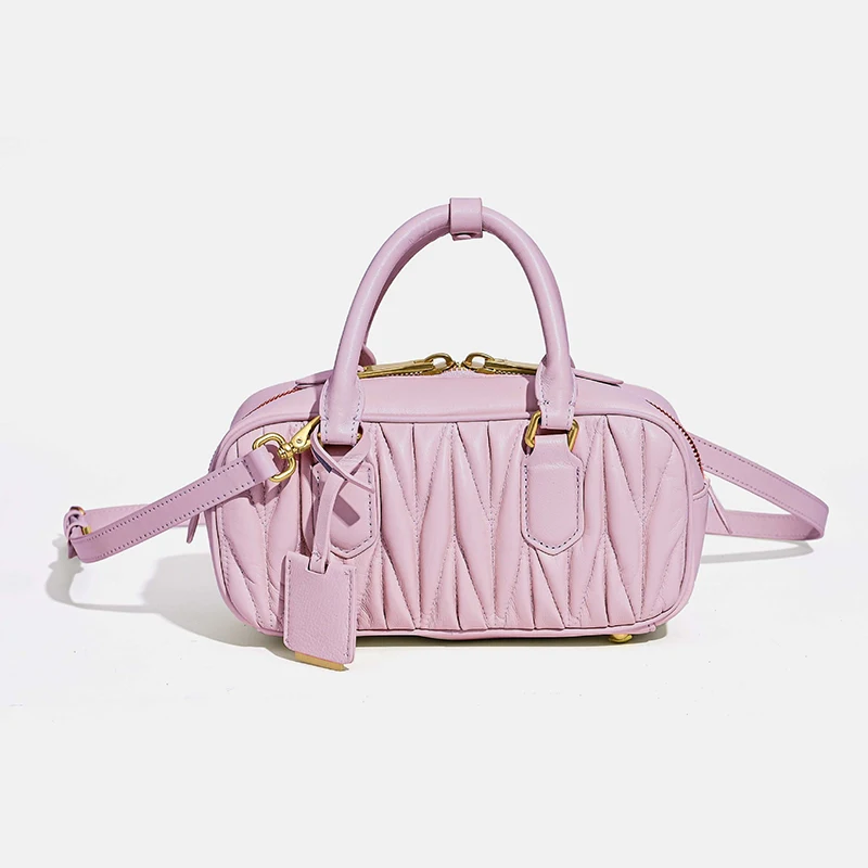 Luxe merkontwerp damestassen echt leer dameshandtassen mode gouden slot schoudertassen vrouw naaien vierkante crossbody tassen