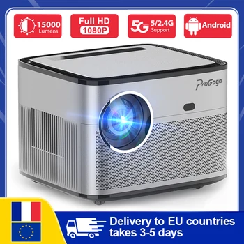 Full HD 1080P Projector 4K 3D Video PG550W WiFi Android Smart Draagbare Beam Projector Autofocus Keystone Outdoor home Theater