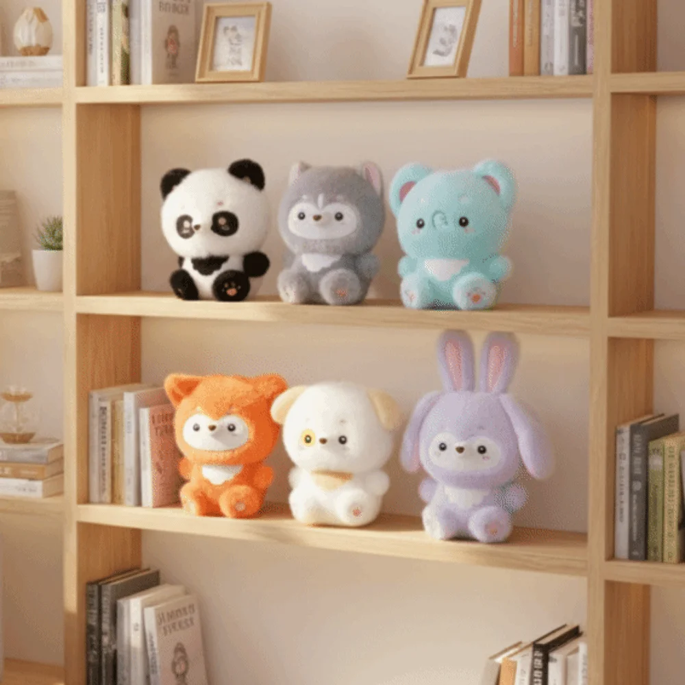 

Soft Material Panda Plush Pendant Emotional Collectibles Skin-friendly Puppy Plush Keychain Comfort Lightweight
