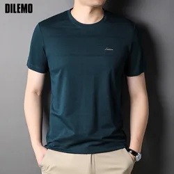 Top Grade Designer Men t Shirt New Brand Tops Short Sleeve Plain Regular Basic Business Casual Fashion Summer Mens Clothes 2023