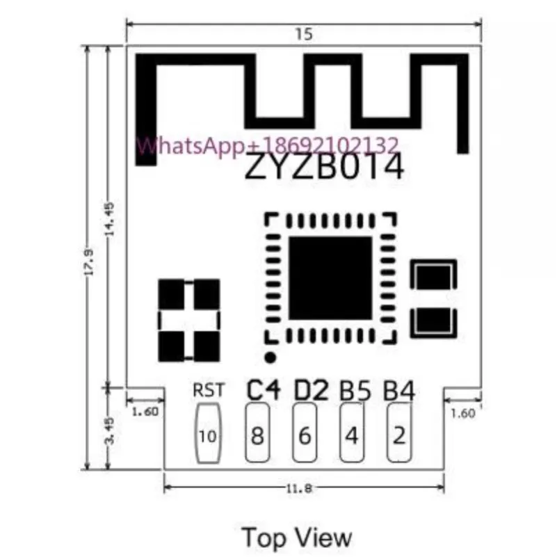 ZigBee 3.0 Light Switch Socket Serial Port Transparent Transmission ZYZB014 Module Connected To Z2M ZHA Compatible ZT2S